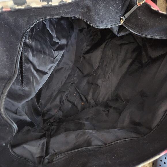 Victoria's Secret Women's Leopard Print Large Canvas Weekender Tote Bag - Picture 5 of 5